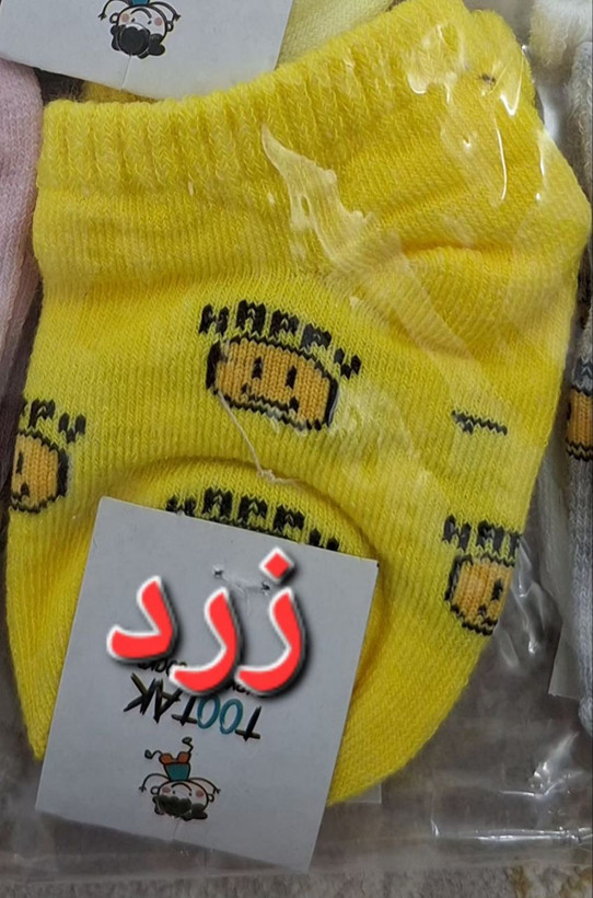 جوراب نوزادی جنس پنبه اعلا سایز یک
